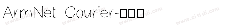 ArmNet Courier字体转换